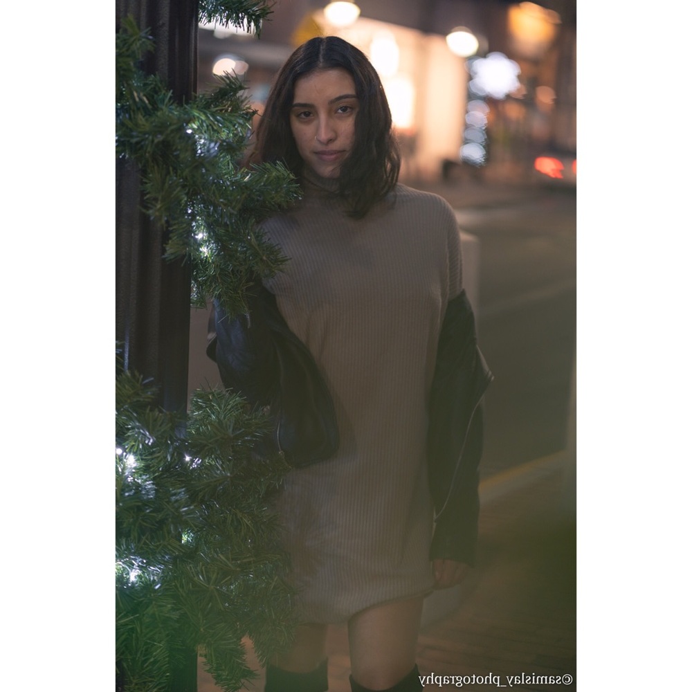 Sweater dress (turtle neck)